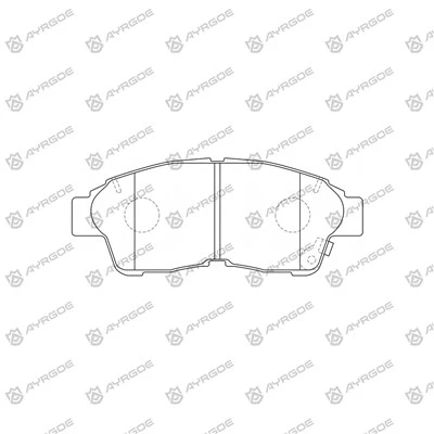 PN1322 спирачни накладки за Toyota Chaser GX100