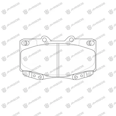 PN1830 спирачни накладки за Toyota Hilux Kun25